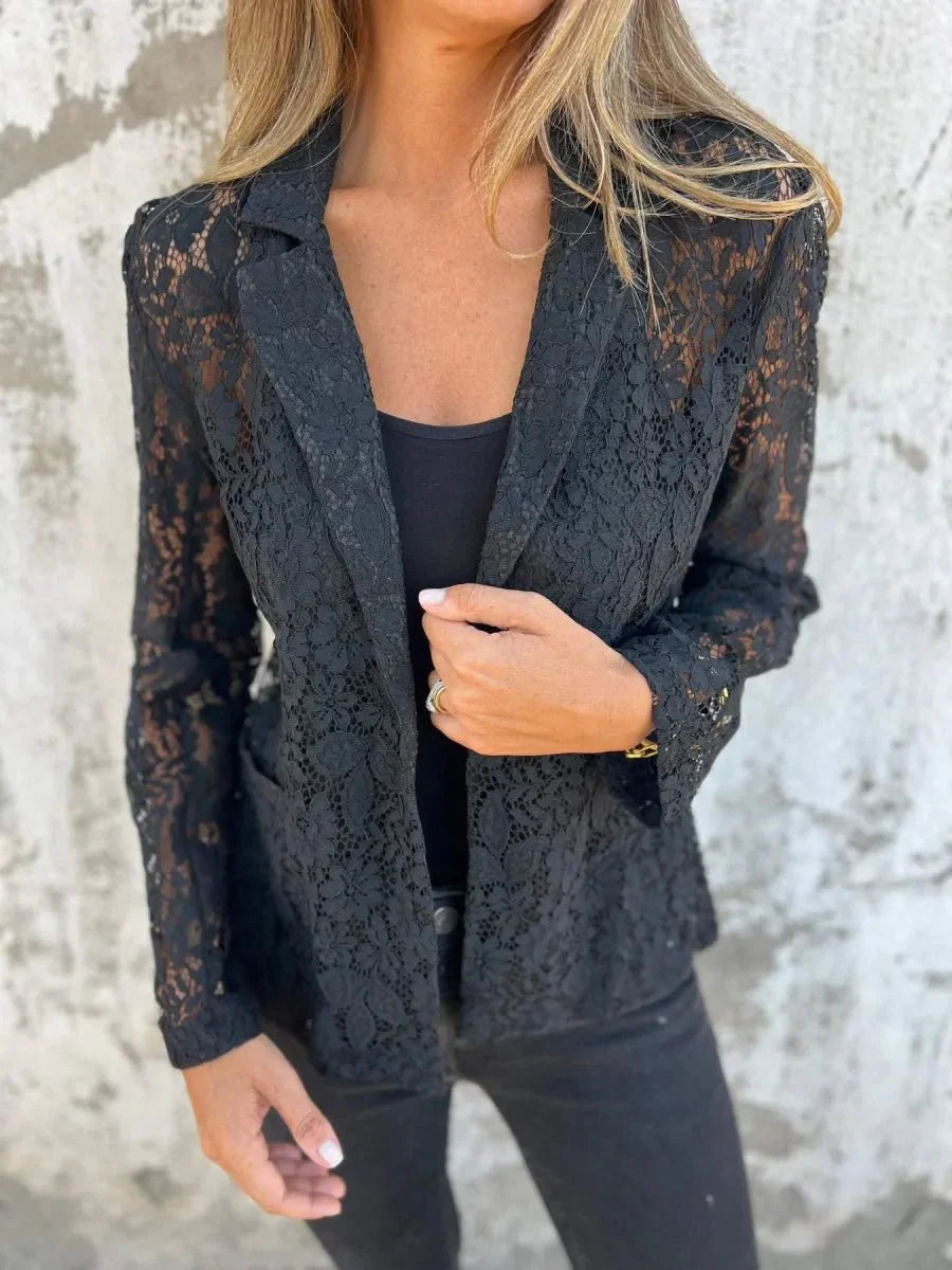 Lucienne | Elegant Lace Women’s Blazer - Brighter Fashion