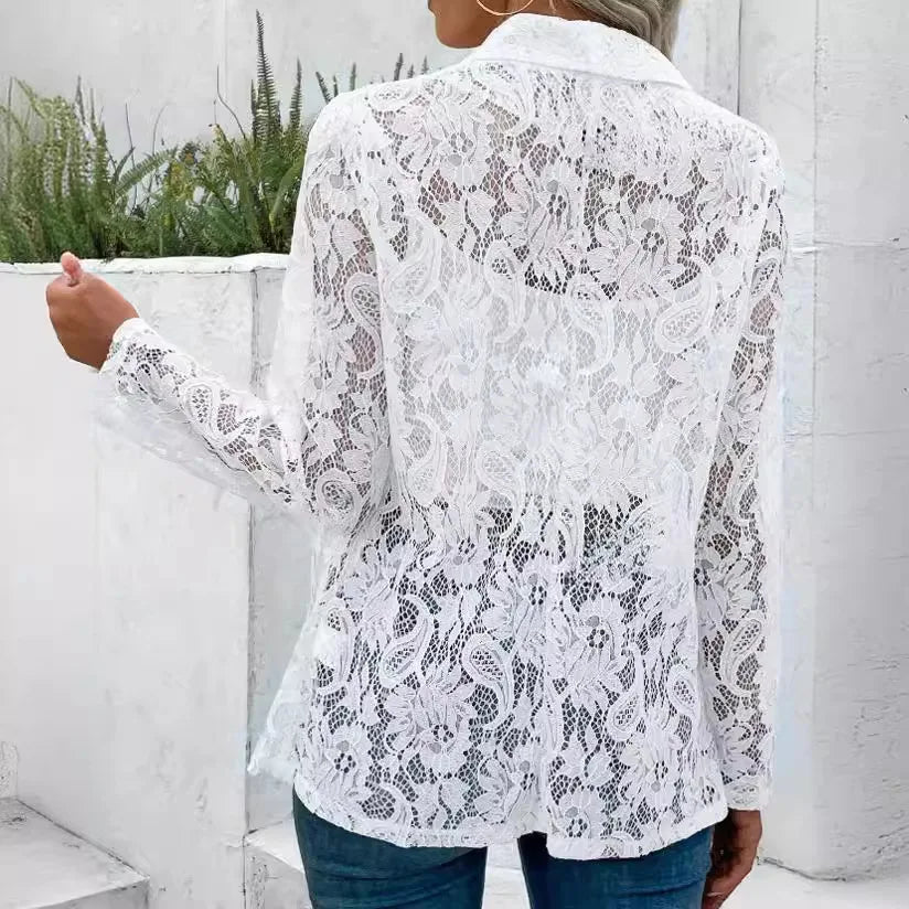 Lucienne | Elegant Lace Women’s Blazer - Brighter Fashion