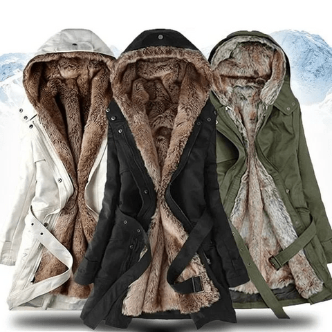 Mila | Comfortable Coat with Faux Fur Lining