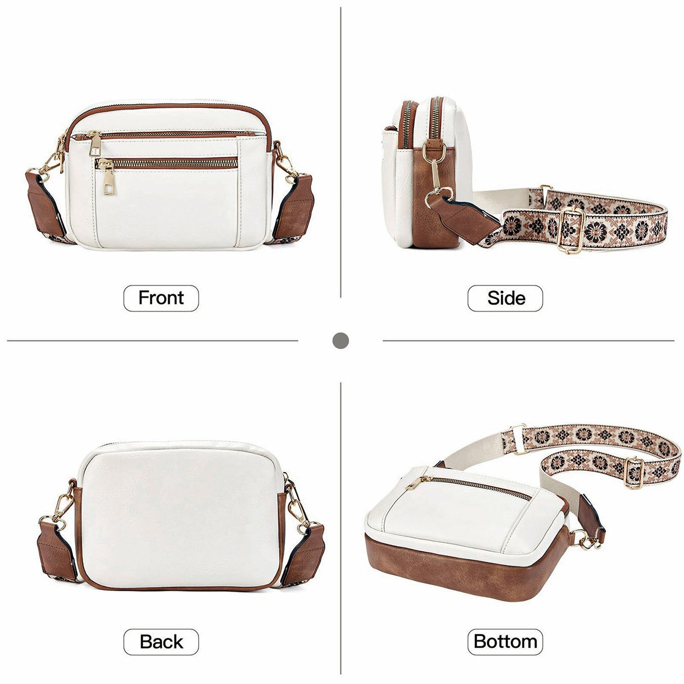 Moon | Refined Vegan Leather Shoulder Bag
