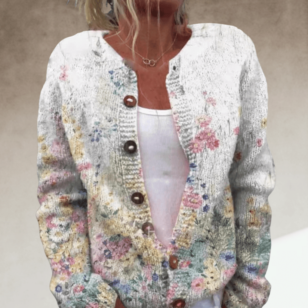 Myrelle | Floral Boho Knit Cardigan - Brighter Fashion