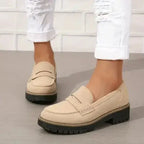 Danika | Comfortable Chunky Loafer Shoes - Brighter Fashion