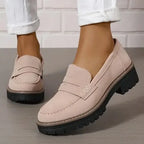 Danika | Comfortable Chunky Loafer Shoes - Brighter Fashion