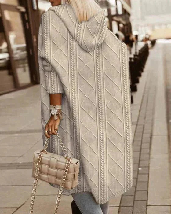 Nuvora | Cozy Long Hooded Cardigan