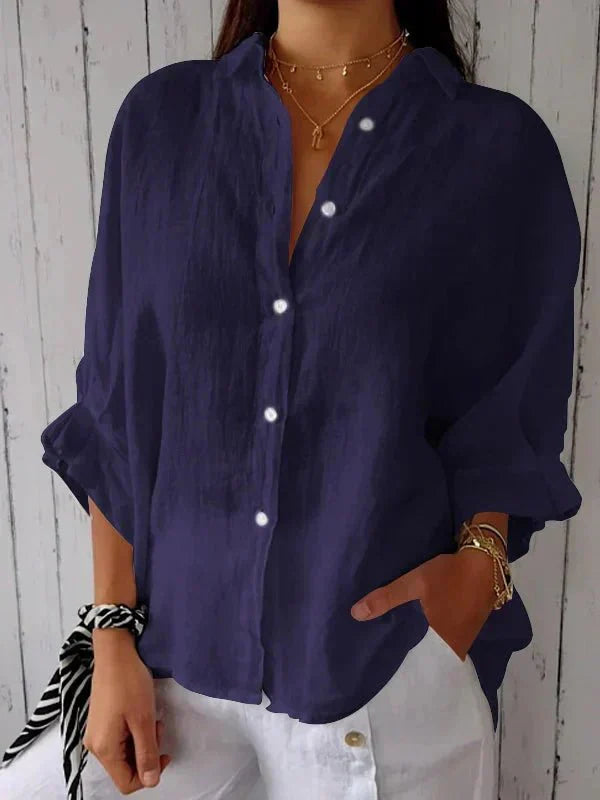 Olivia | Elegant Button-Down Shirt - Brighter Fashion