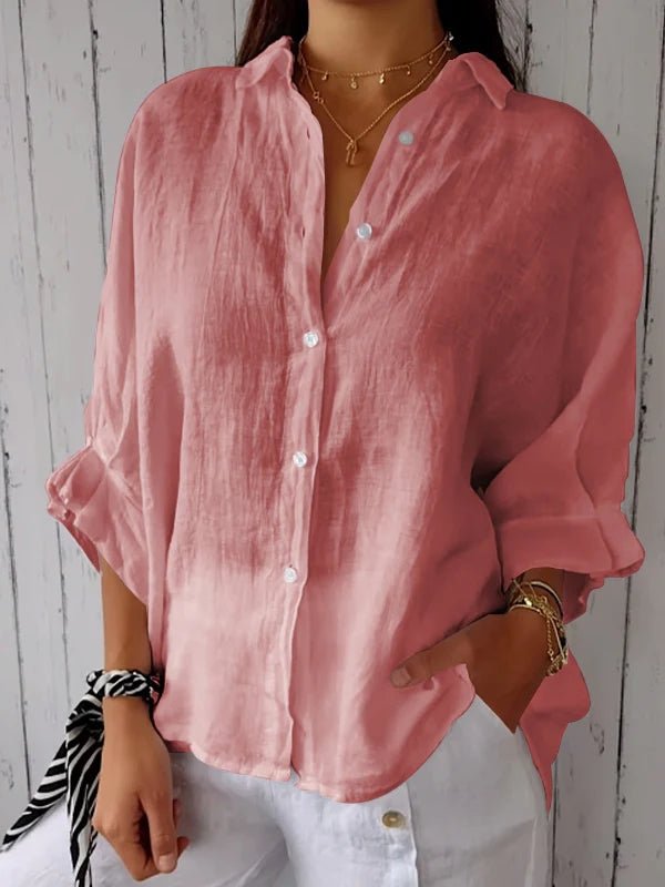 Olivia | Elegant Button-Down Shirt - Brighter Fashion