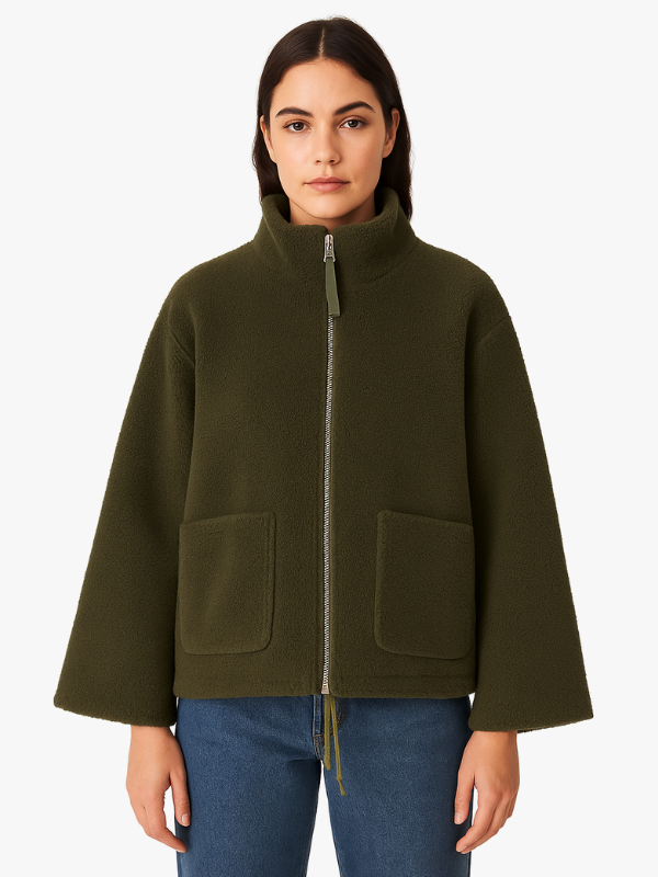Daphne - Oversized Vegan Sherpa Fleece Jacket Ultra-Soft and Stylish for Cold Weather