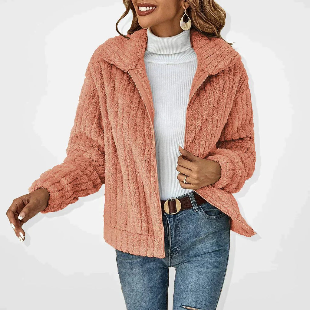 Rhonda - Casual plushy cardigan - Brighter Fashion
