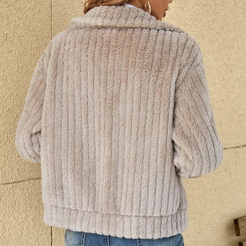 Rhonda - Casual plushy cardigan - Brighter Fashion