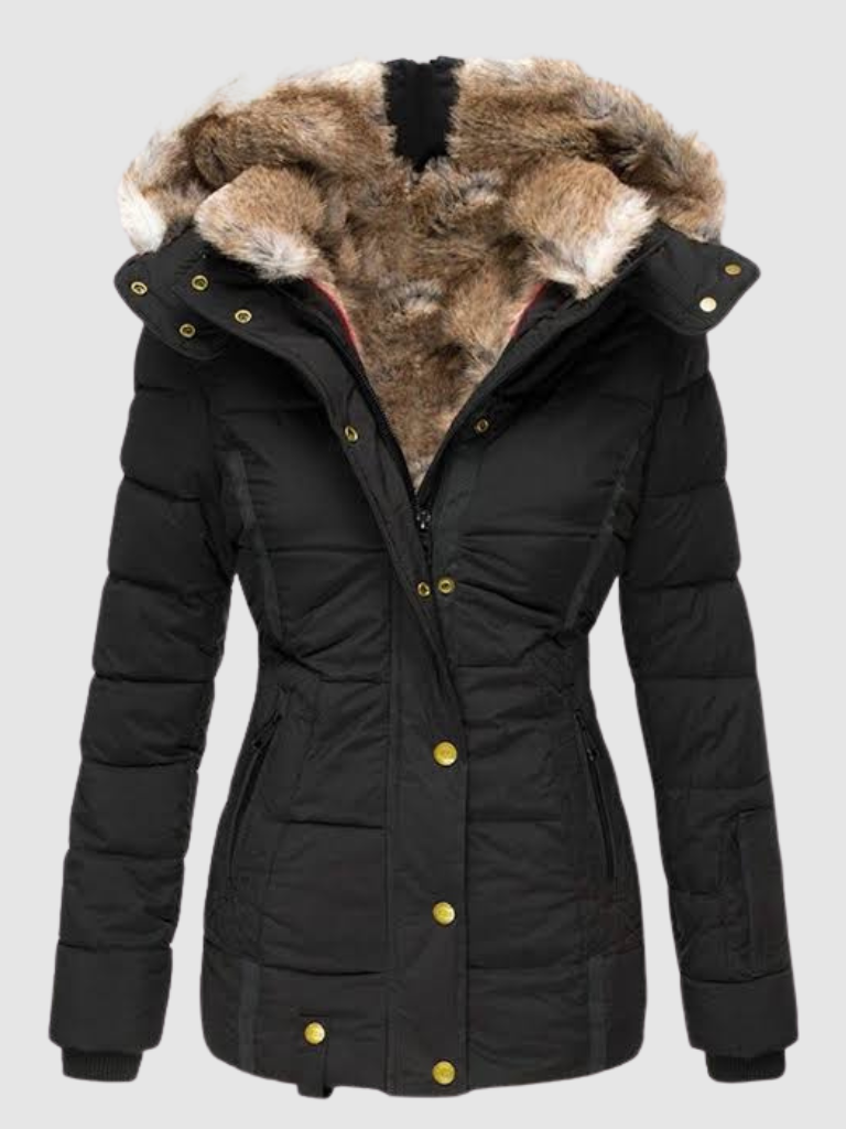 Lyanna | Classic Vegan Parka Coat with Soft Vegan Fur Lining