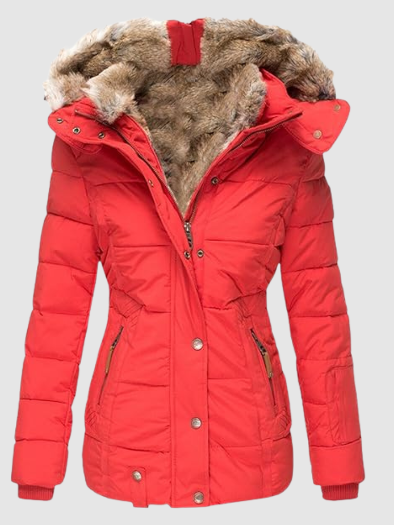 Lyanna | Classic Vegan Parka Coat with Soft Vegan Fur Lining