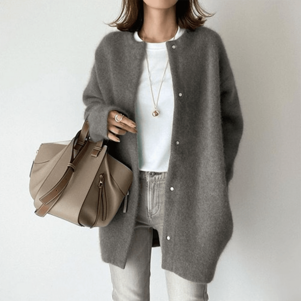 Adelaide | Elegant Wool Cardigan - Brighter Fashion