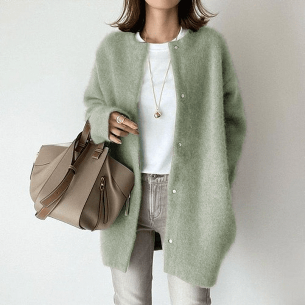 Adelaide | Elegant Wool Cardigan - Brighter Fashion