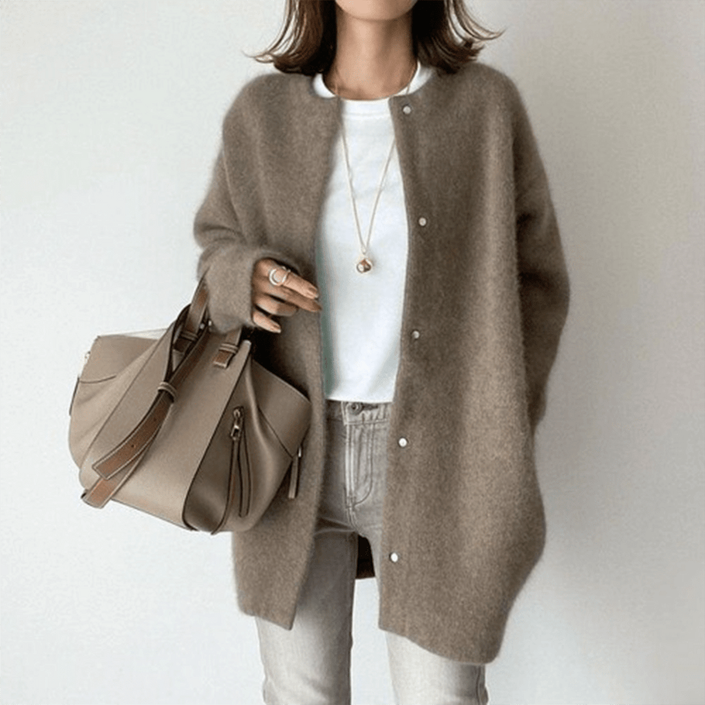 Adelaide | Elegant Wool Cardigan - Brighter Fashion