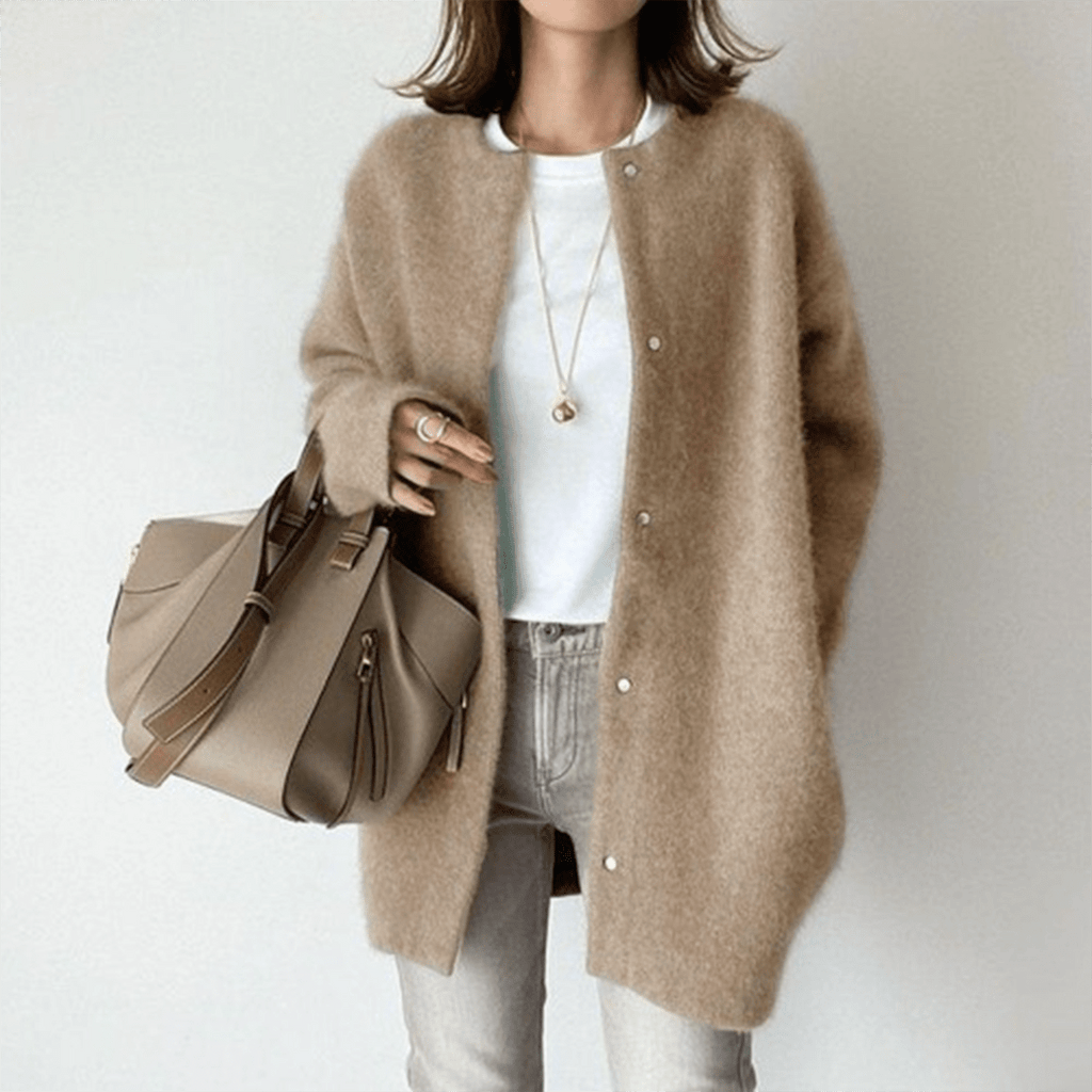 Adelaide | Elegant Wool Cardigan - Brighter Fashion